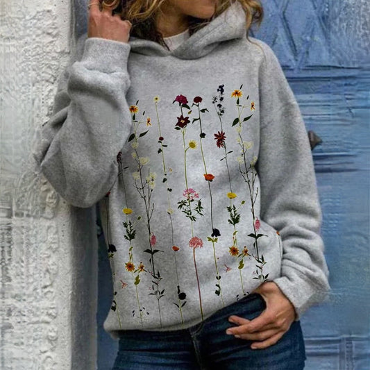Leonor Hoodie mit Blumenmuster