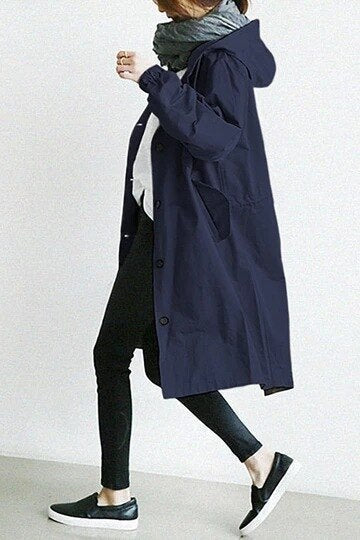 Vessa Trenchcoat mit Kapuze