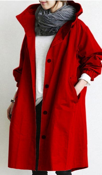 Vessa Trenchcoat mit Kapuze