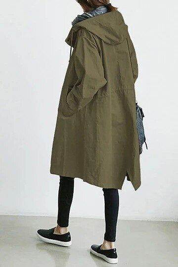 Vessa Trenchcoat mit Kapuze