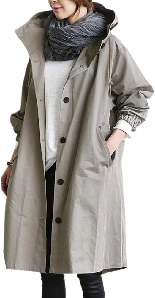 Vessa Trenchcoat mit Kapuze