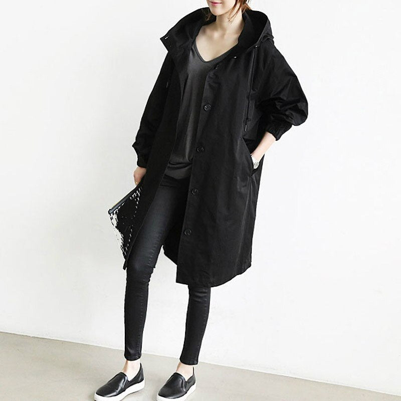 Vessa Trenchcoat mit Kapuze