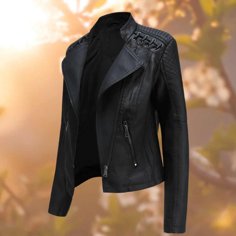 Katrin Bikerjacke mit Schnürung