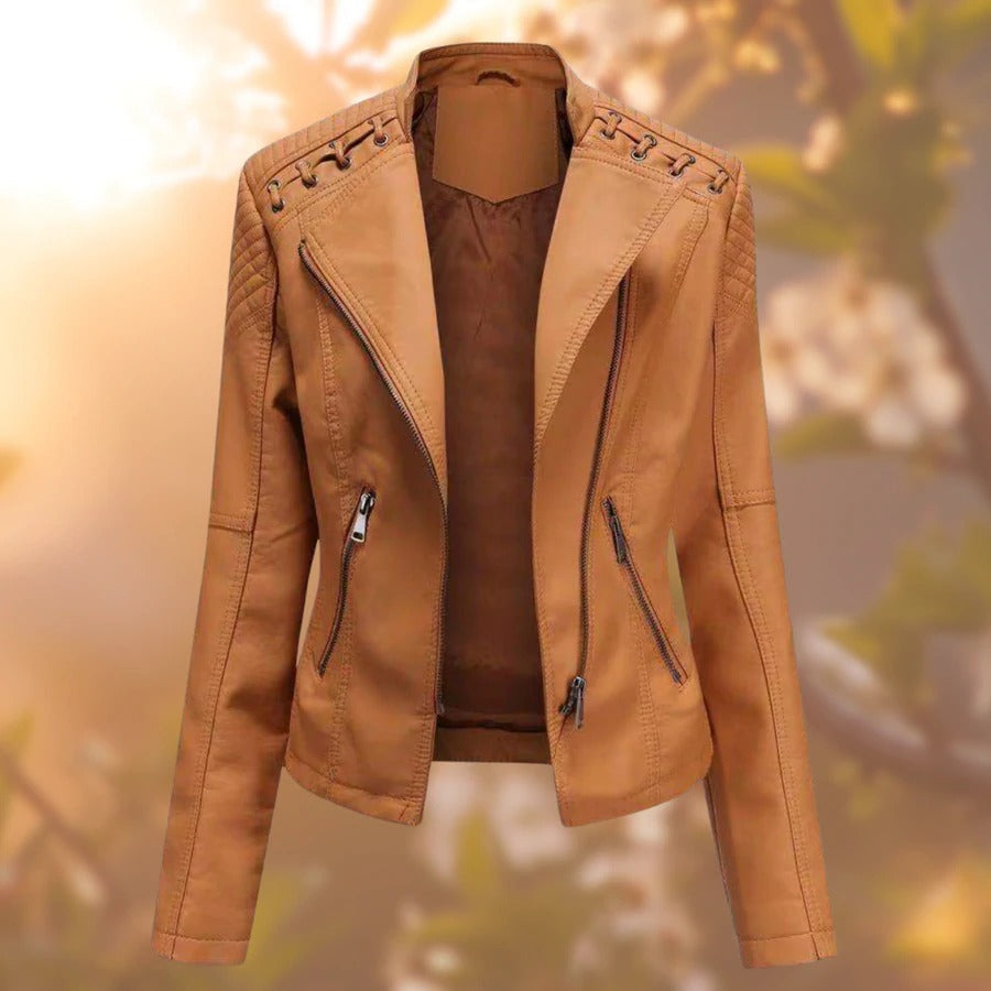 Katrin Bikerjacke mit Schnürung