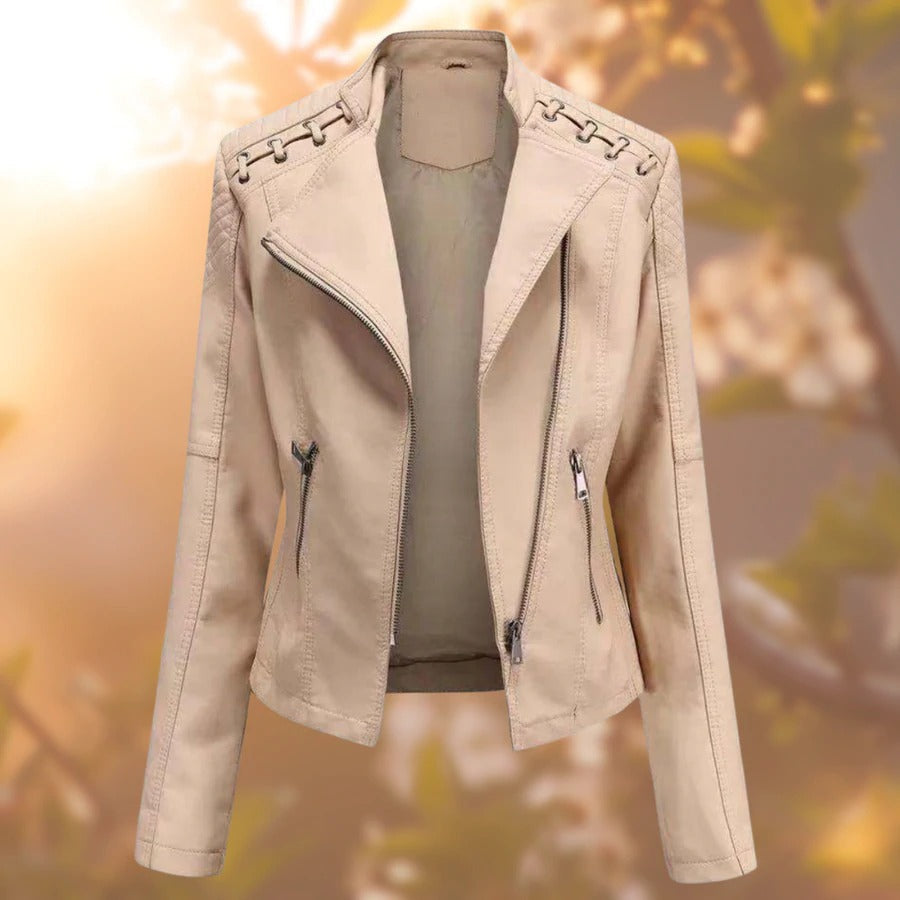 Katrin Bikerjacke mit Schnürung