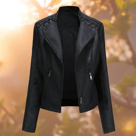 Katrin Bikerjacke mit Schnürung