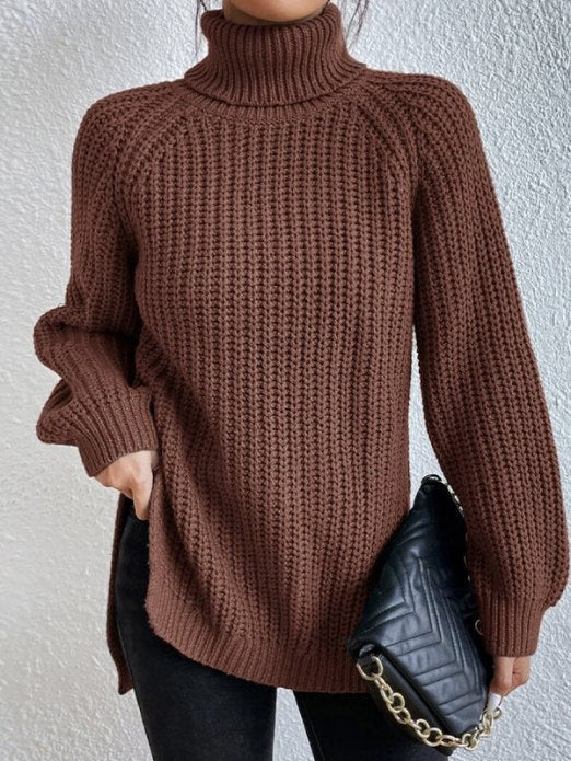 Silja Rollkragenpullover mit Rippstrick