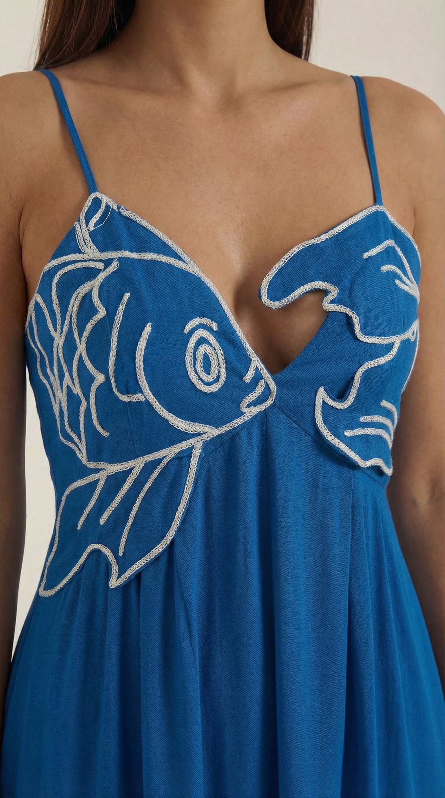 Deborah besticktes Maxikleid