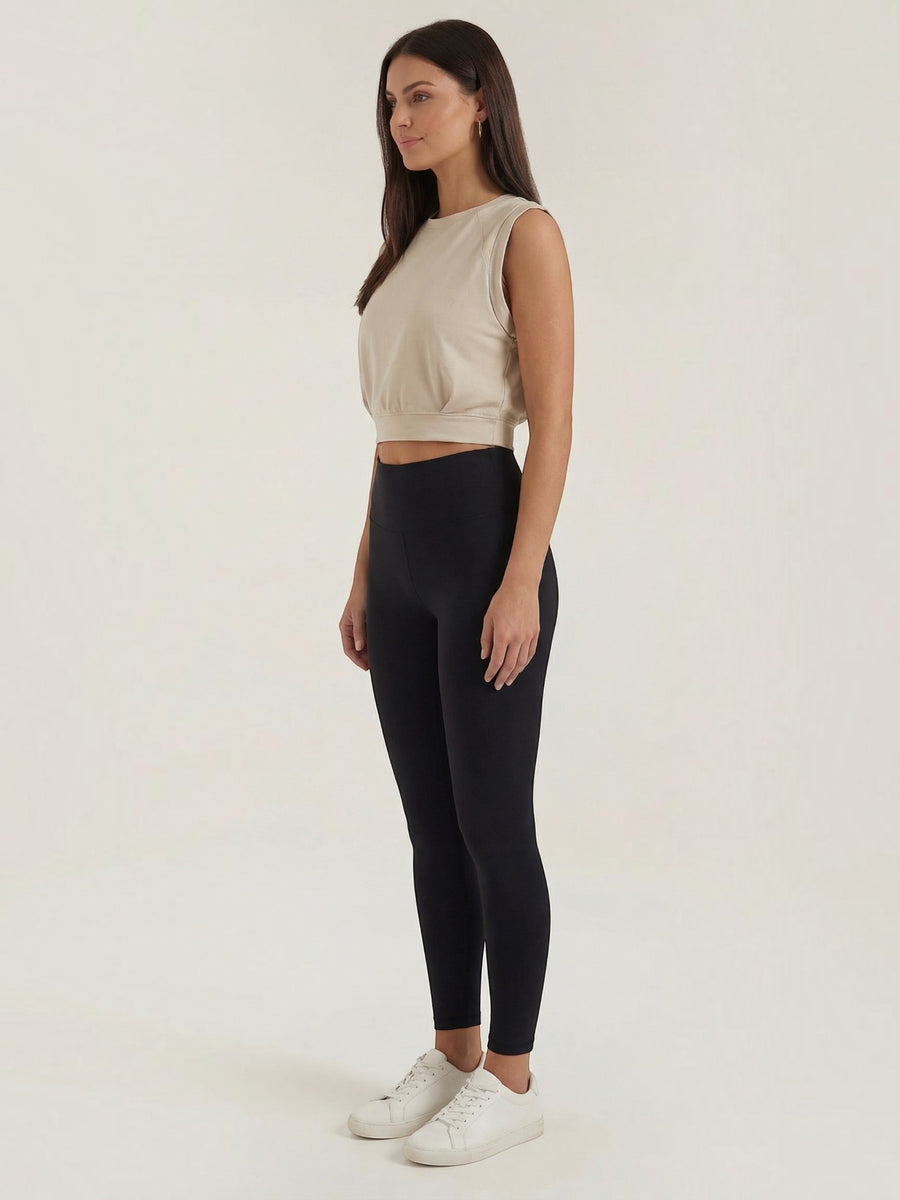 Faye Damen Crop Trägertop | Weicher Baumwollmix, Ärmellos, Sportlich - 9