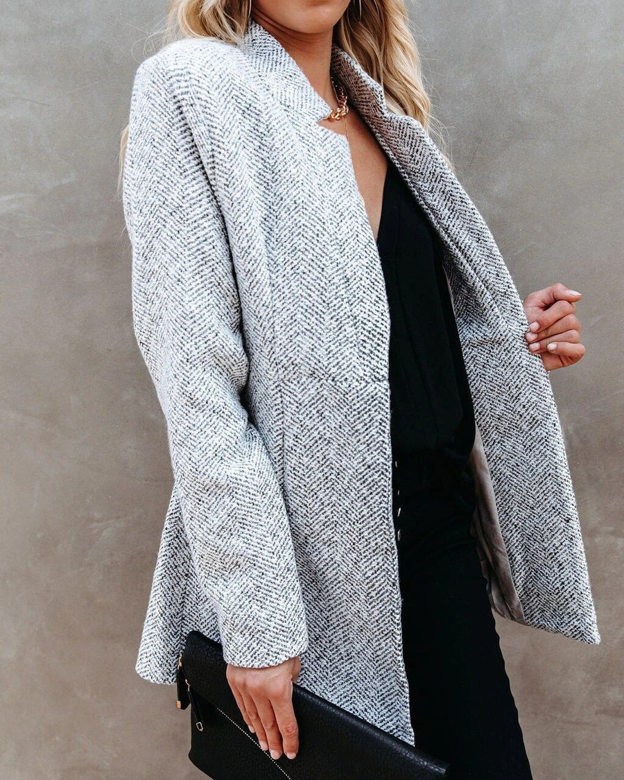 Verena Blazer mit Fischgrätmuster