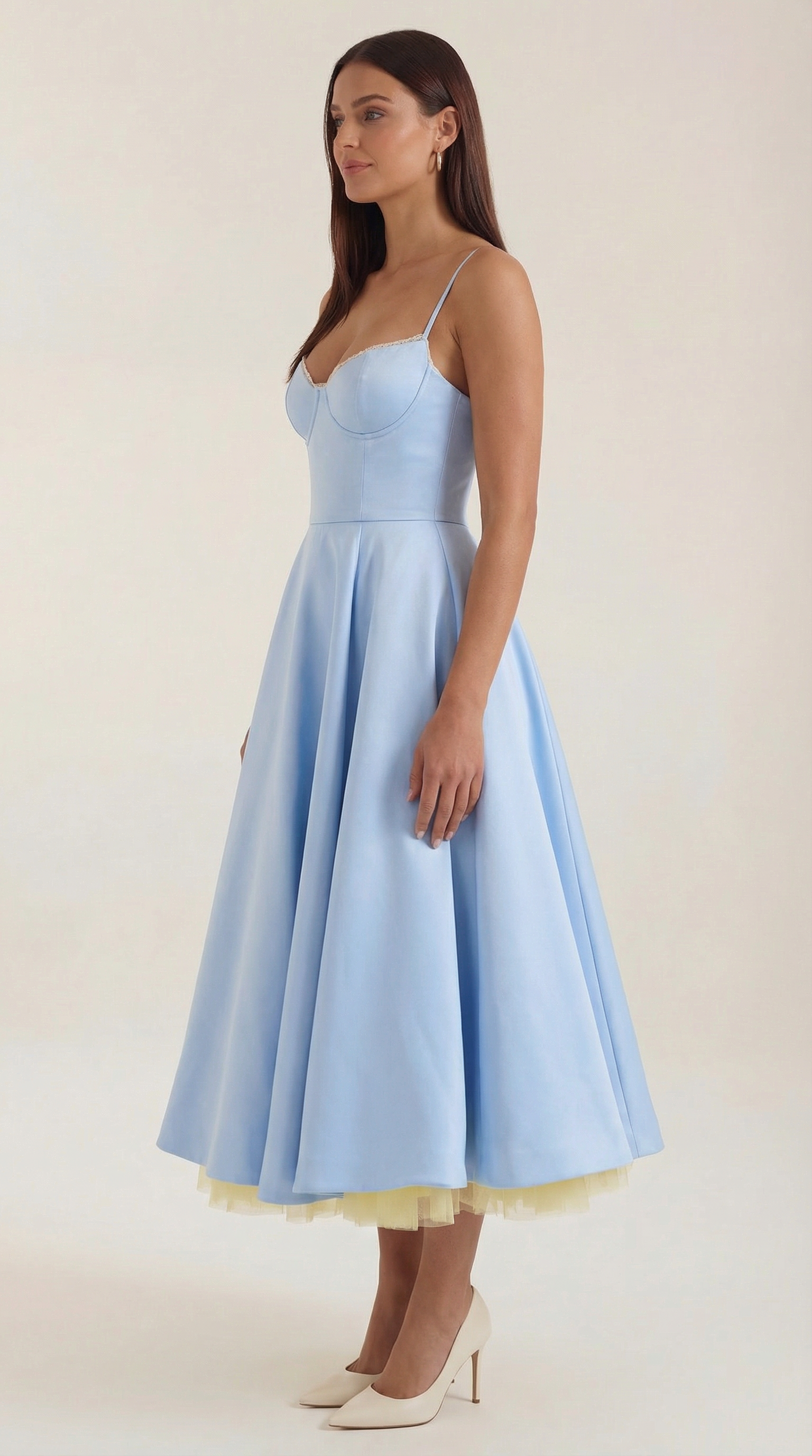 Isolde Tüll-Midikleid