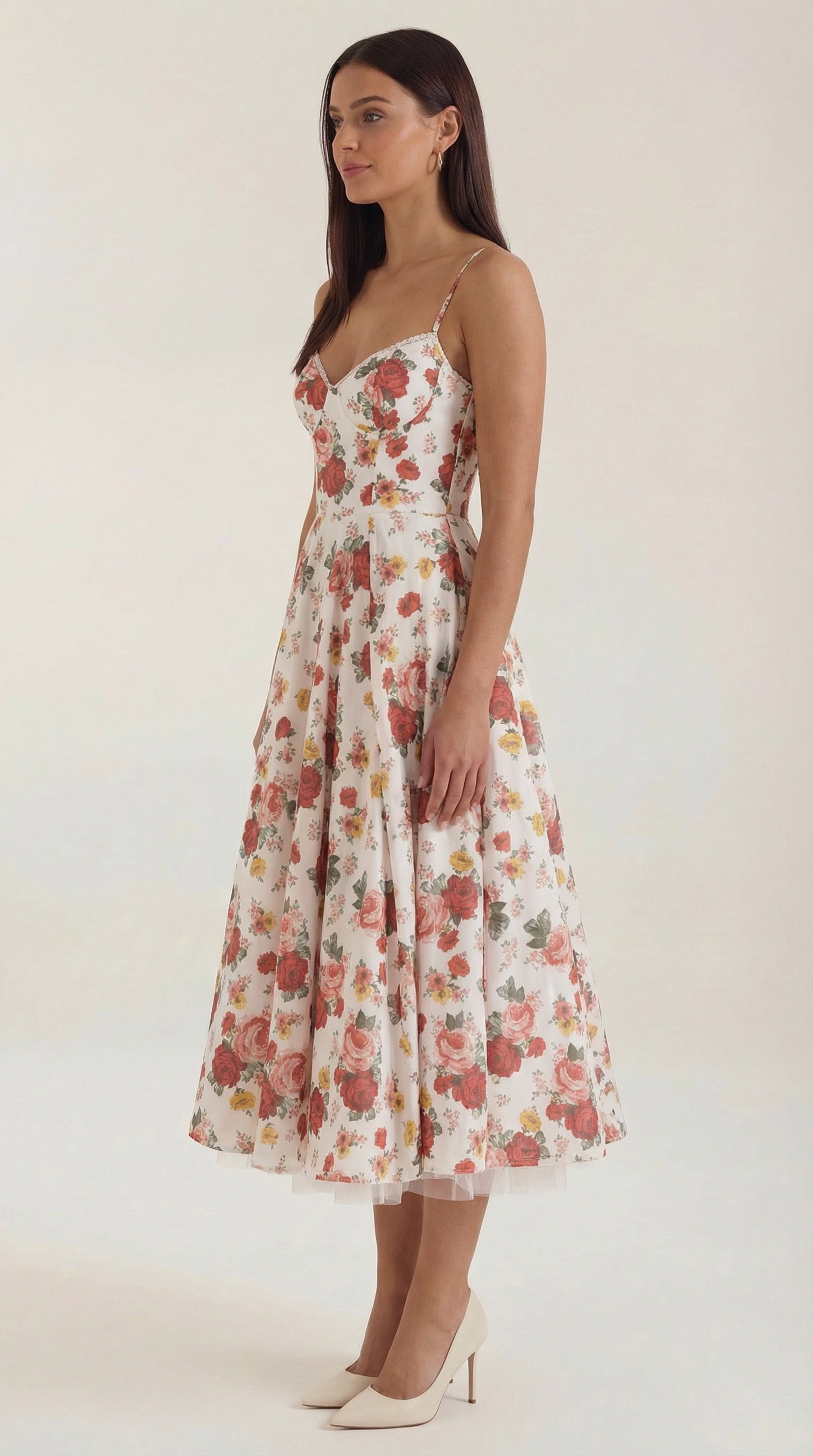 Isolde Tüll-Midikleid