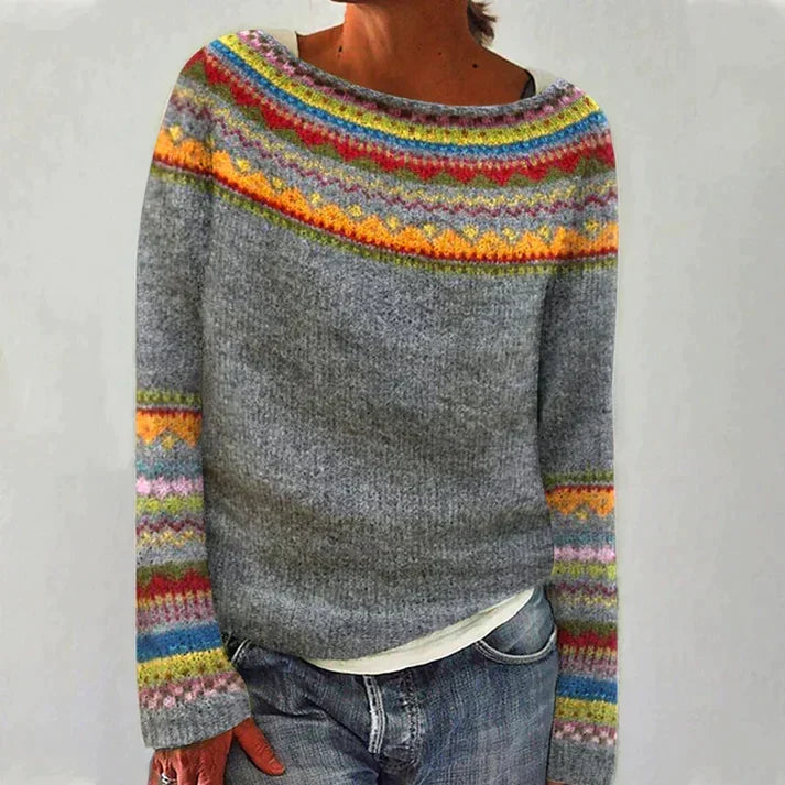 Signe Pullover mit Norwegermuster