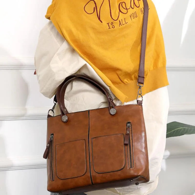 Thilde Henkeltasche aus Leder