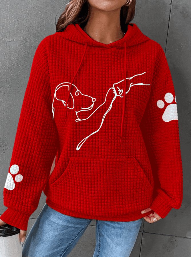 Olina Pullover mit Hundemotiv