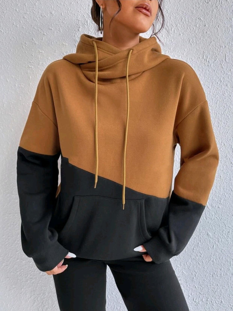 Isa Farbblock Hoodie