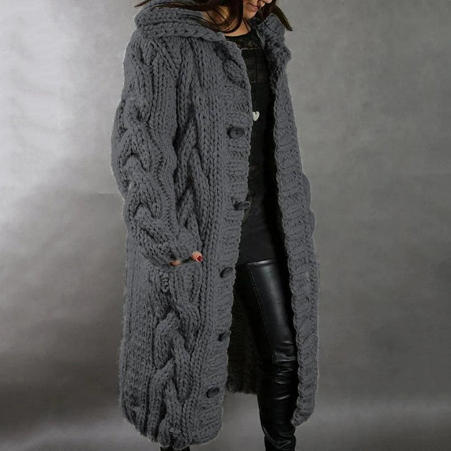 Valora Strickjacke mit Zopfmuster