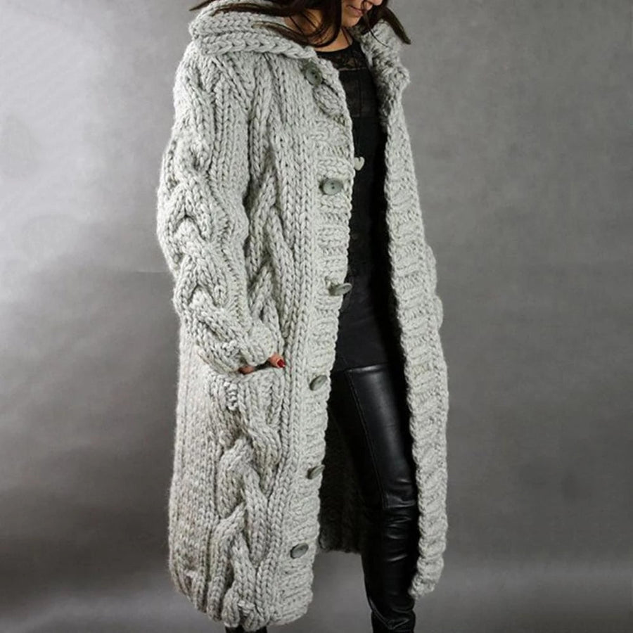 Valora Strickjacke mit Zopfmuster