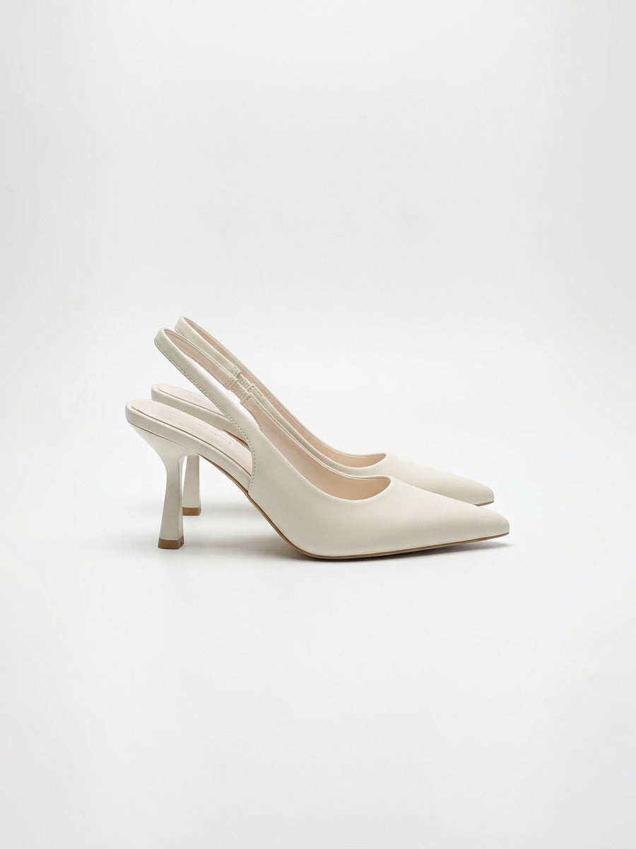 Nora Damen Pumps | PU-Leder Slingback, Eleganter Absatz - 1