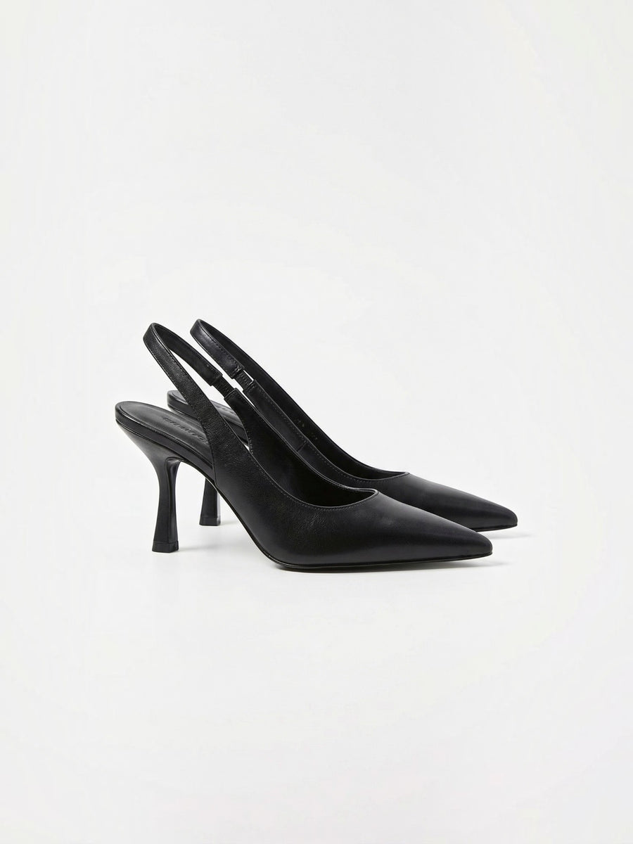 Nora Damen Pumps | PU-Leder Slingback, Eleganter Absatz - 4