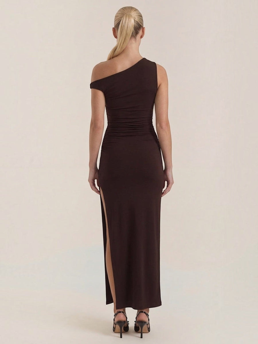 Deanna One-Shoulder-Maxikleid