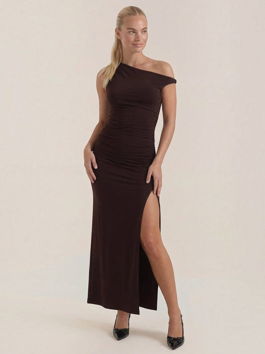 Deanna One-Shoulder-Maxikleid