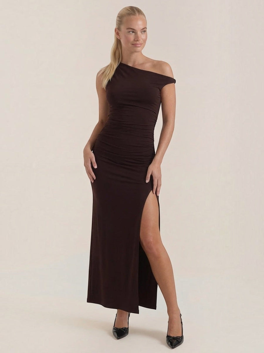 Deanna One-Shoulder-Maxikleid