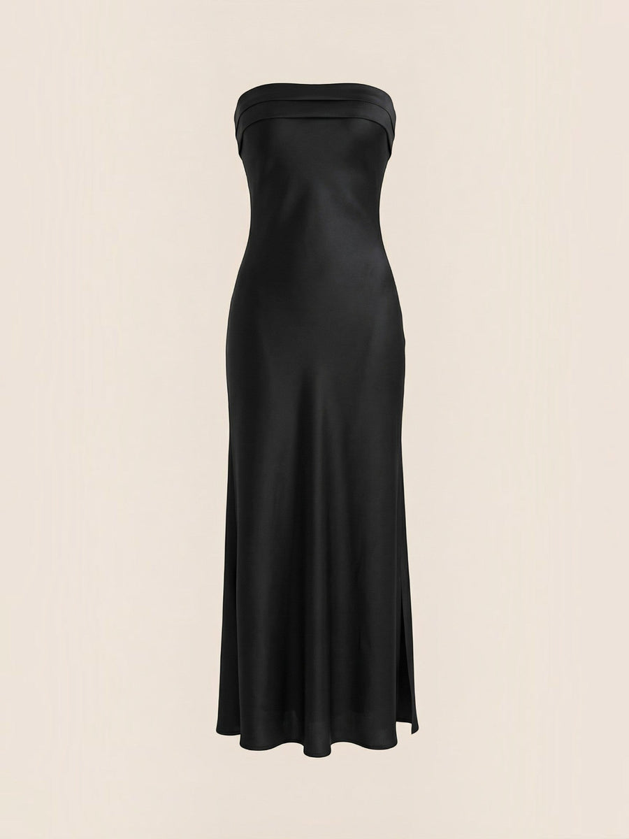 Elsa Schulterfreies Maxi-Abendkleid