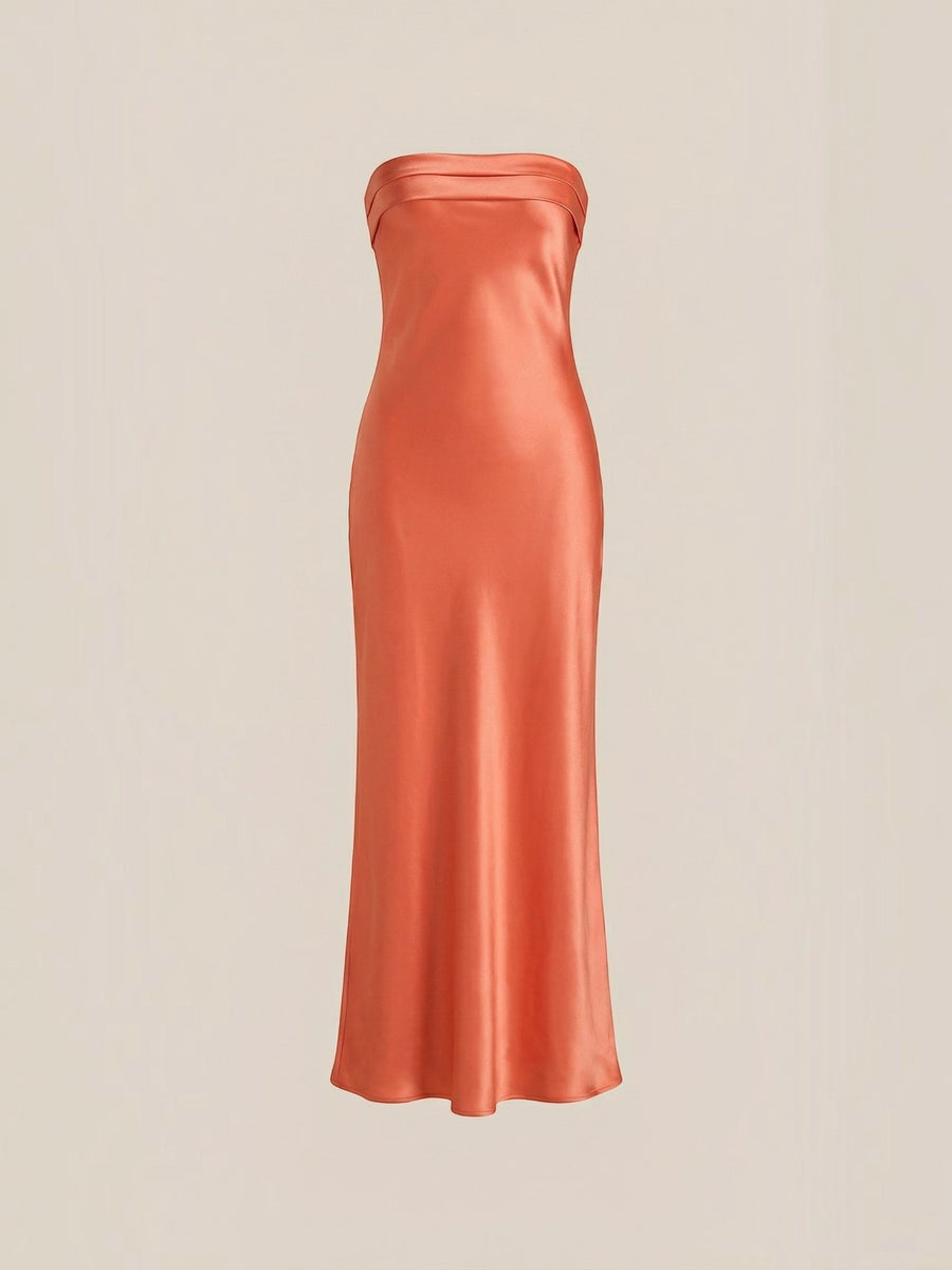 Elsa Schulterfreies Maxi-Abendkleid