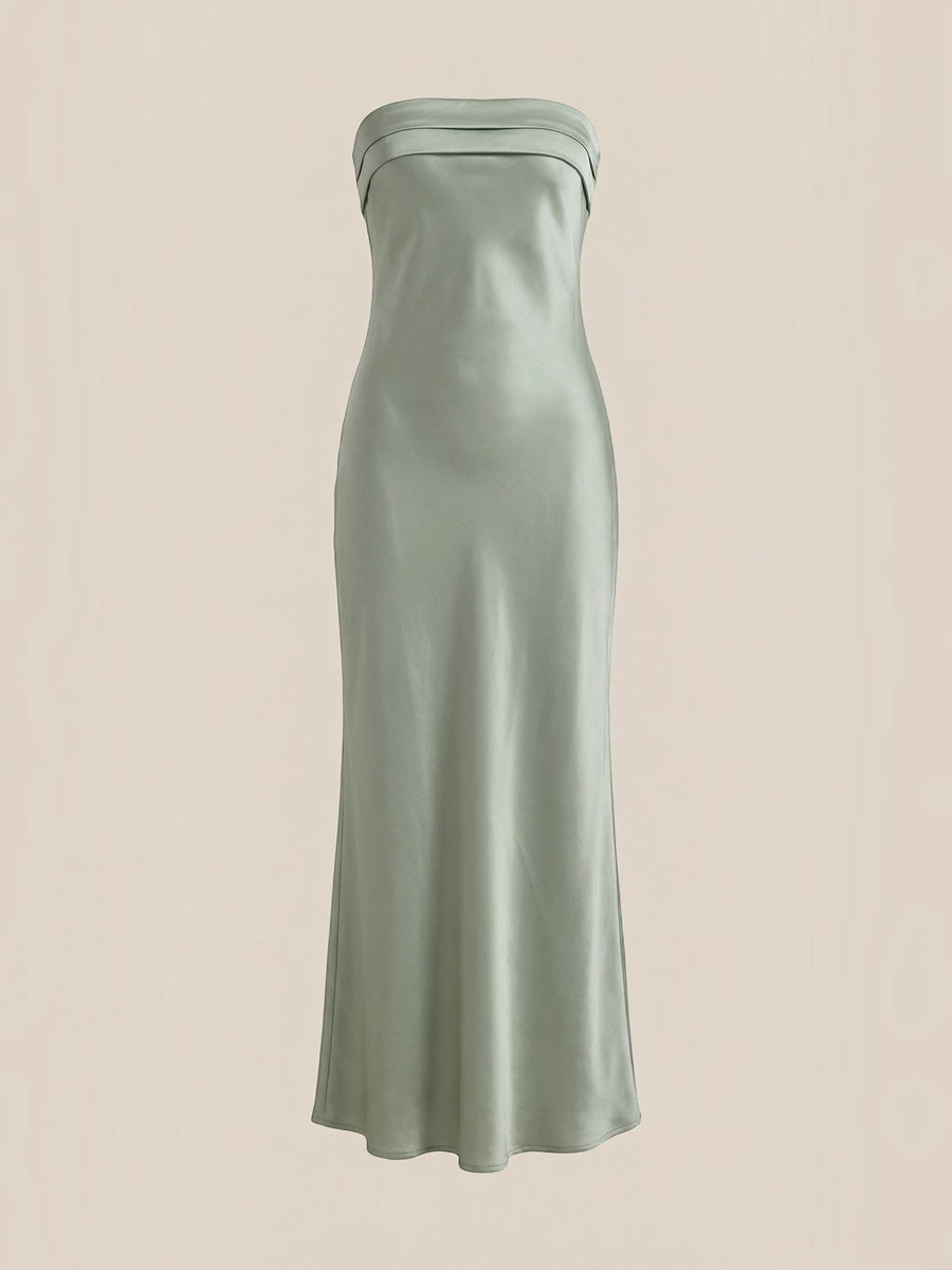 Elsa Schulterfreies Maxi-Abendkleid