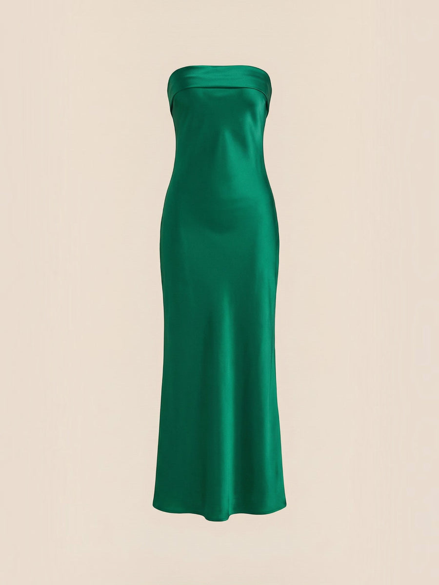 Elsa Schulterfreies Maxi-Abendkleid