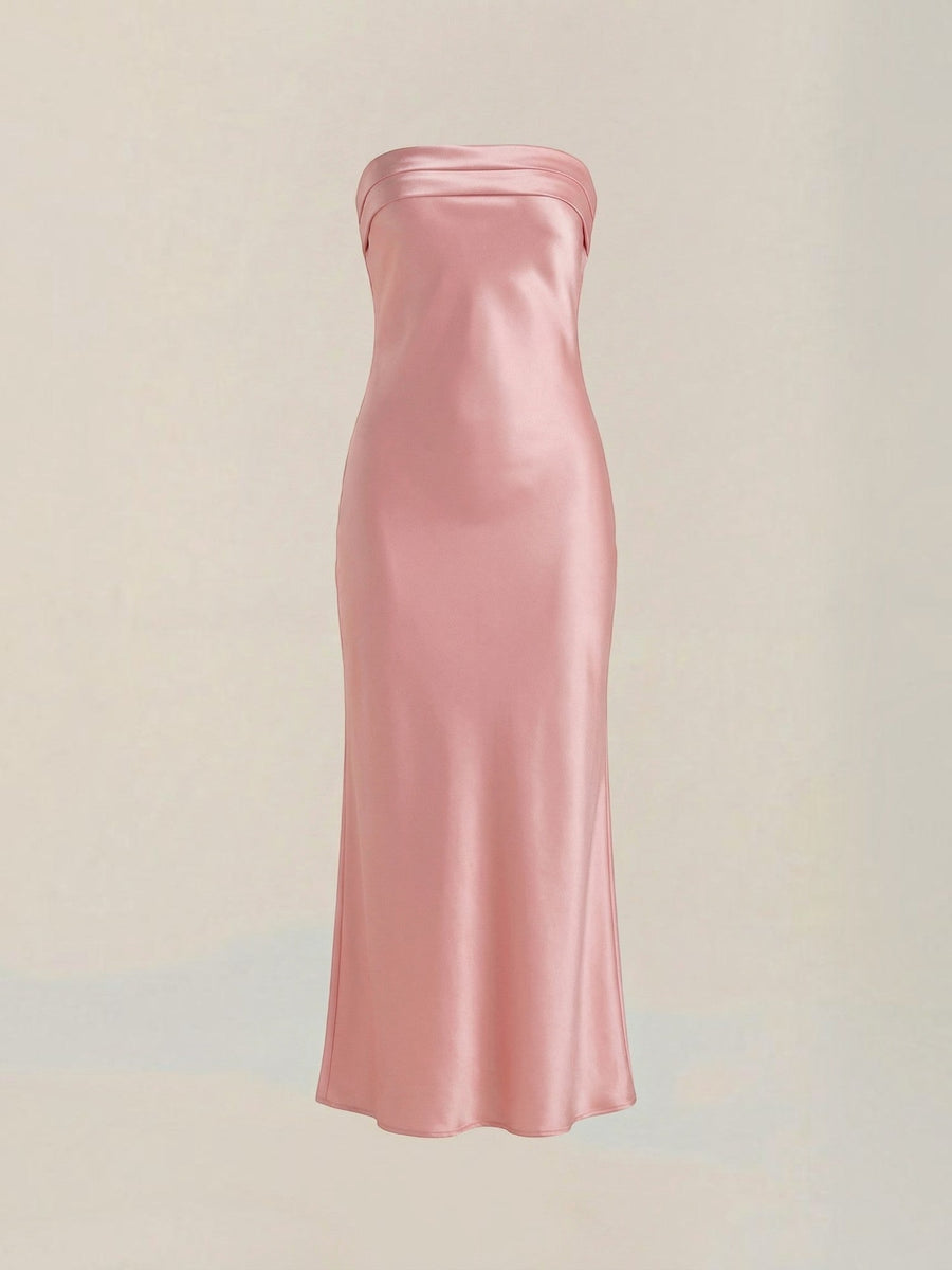 Elsa Schulterfreies Maxi-Abendkleid