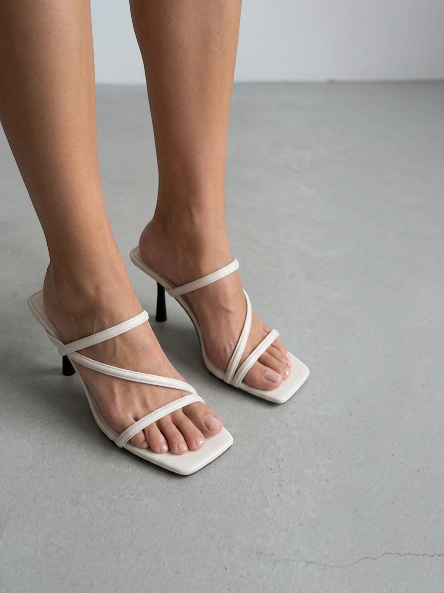 Valeska Riemchen Mules mit Absatz