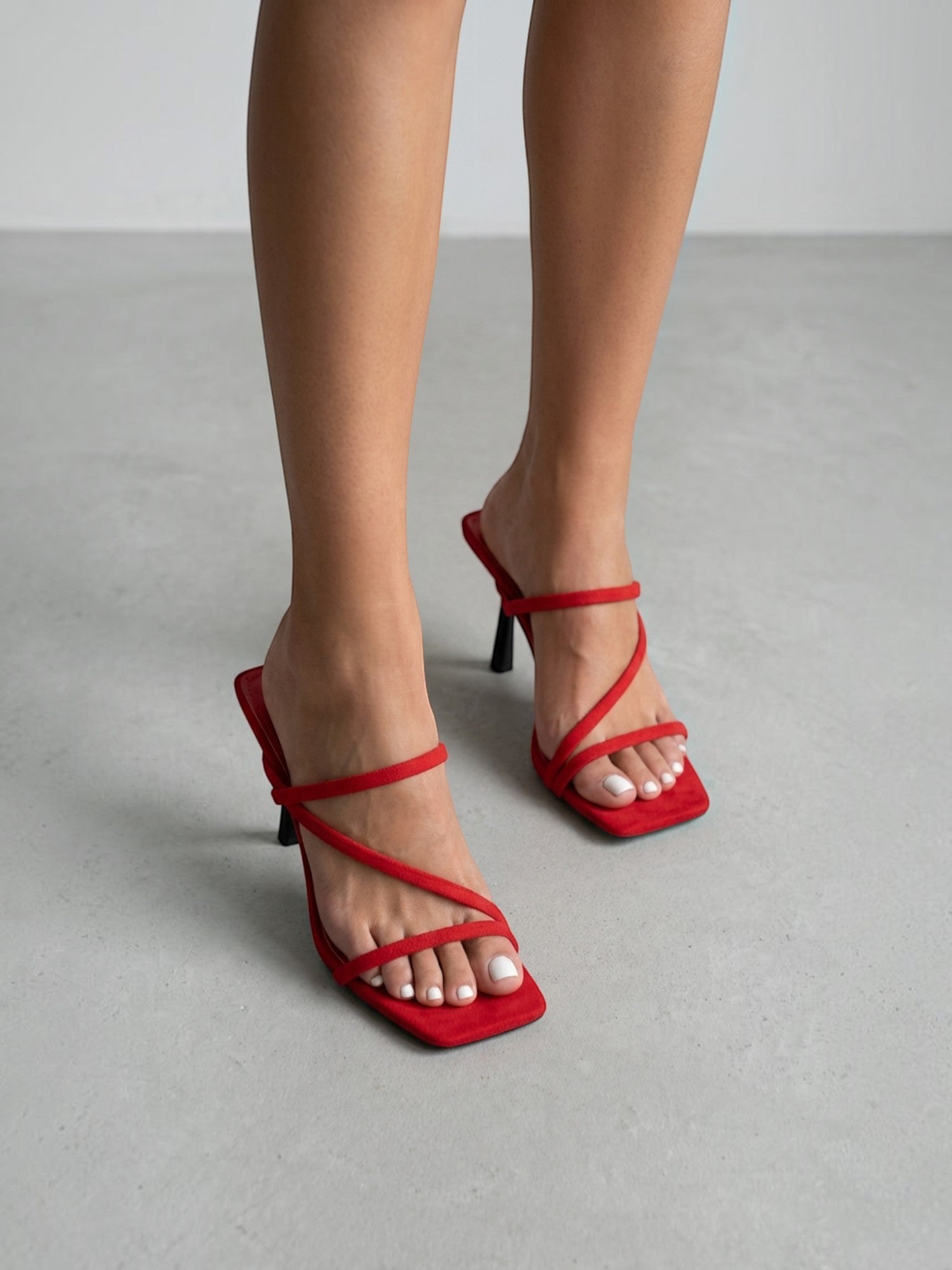 Valeska Riemchen Mules mit Absatz