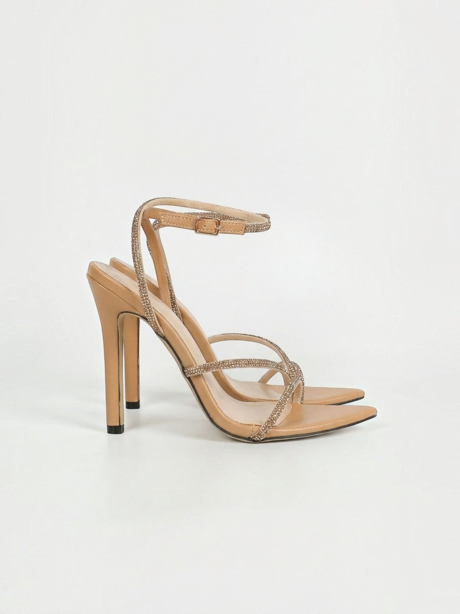 Virelle High Heel Sandaletten mit Strassriemchen