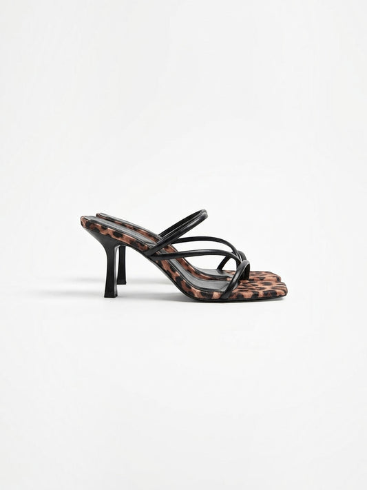 Delphine High Heel Mules mit Riemchen