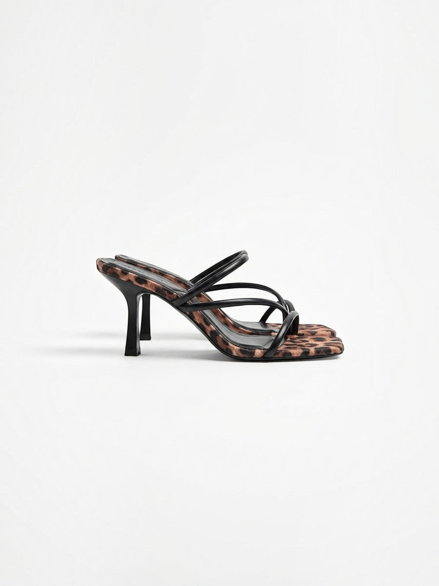 Delphine High Heel Mules mit Riemchen