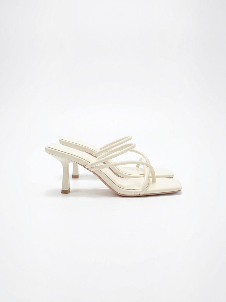 Delphine High Heel Mules mit Riemchen