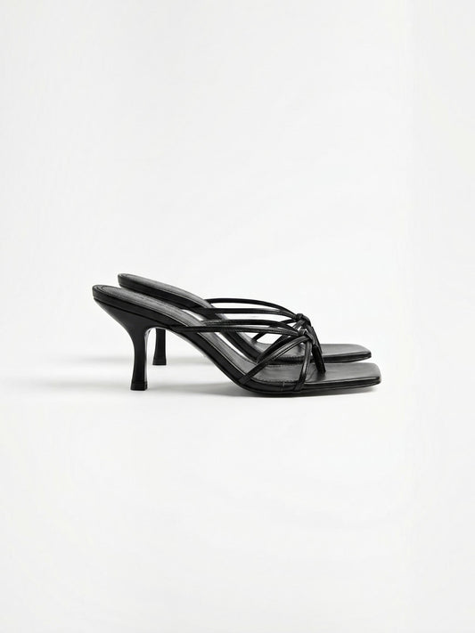 Damaris High Heel Mules mit Riemchen