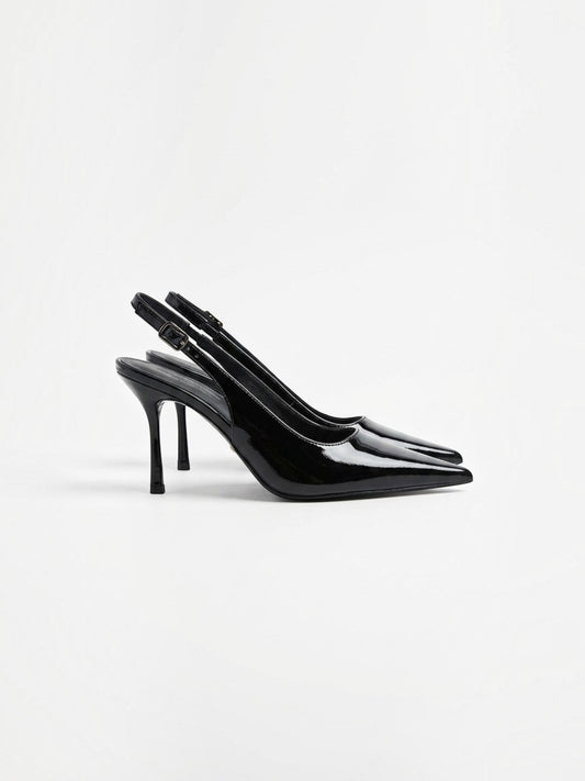 Norelle High Heel Slingback Pumps in Lackoptik