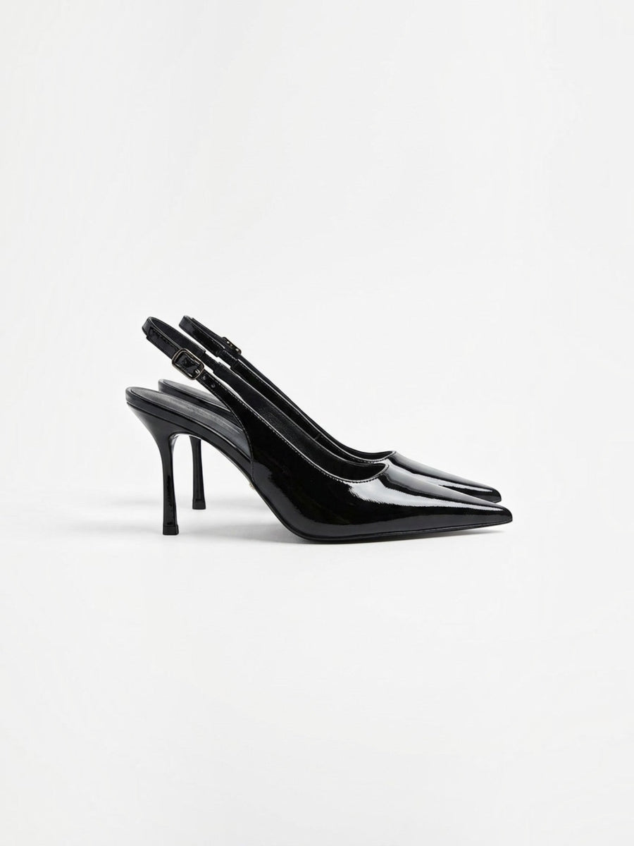 Norelle High Heel Slingback Pumps in Lackoptik