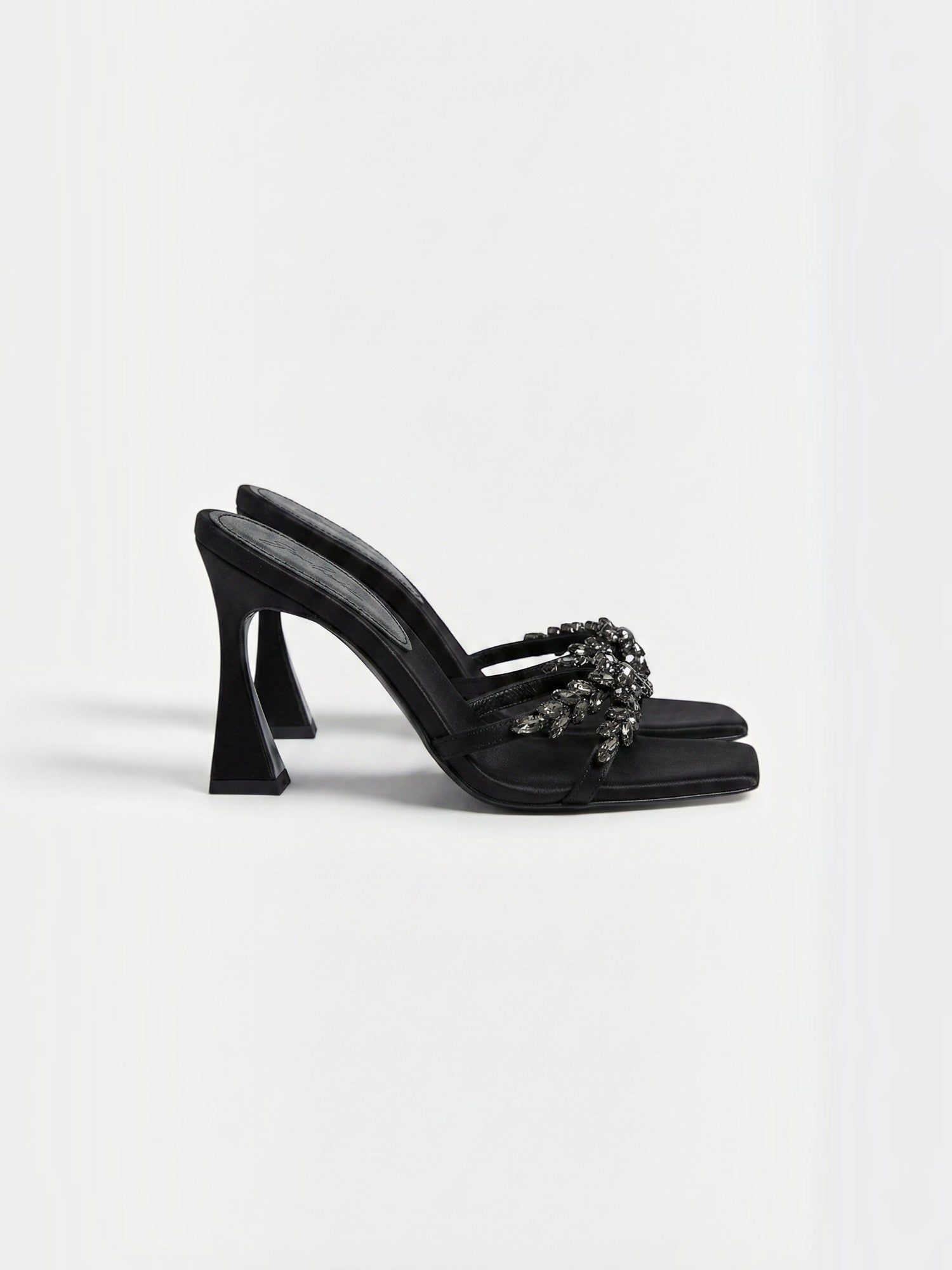 Jesselle High Heel Mules mit Strassriemchen