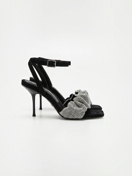 Kalira High Heel Sandaletten mit Strassschleife