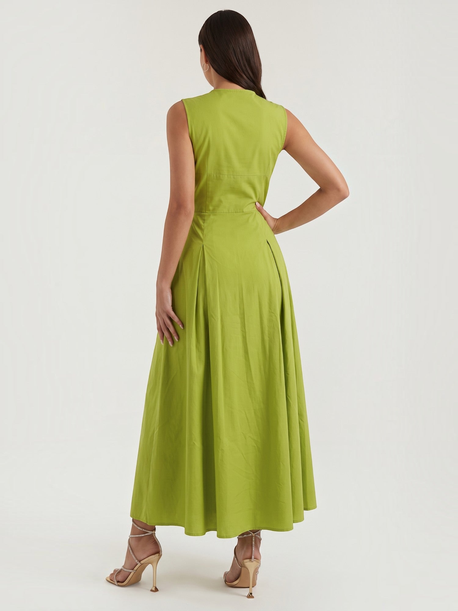 Nancy Midi-Kleid mit A-Linie Schnitt