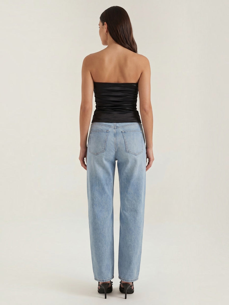 Guinevere Bandeau Top mit Raffung