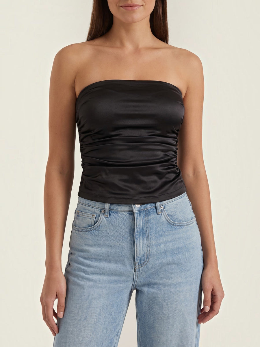 Guinevere Bandeau Top mit Raffung