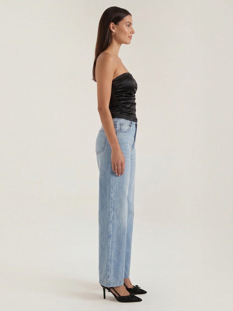 Guinevere Bandeau Top mit Raffung