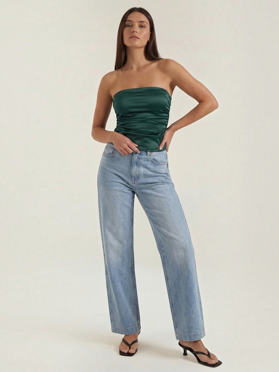 Guinevere Bandeau Top mit Raffung