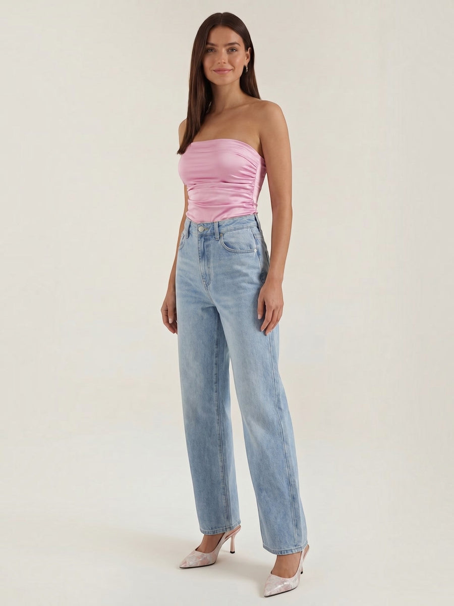Guinevere Bandeau Top mit Raffung