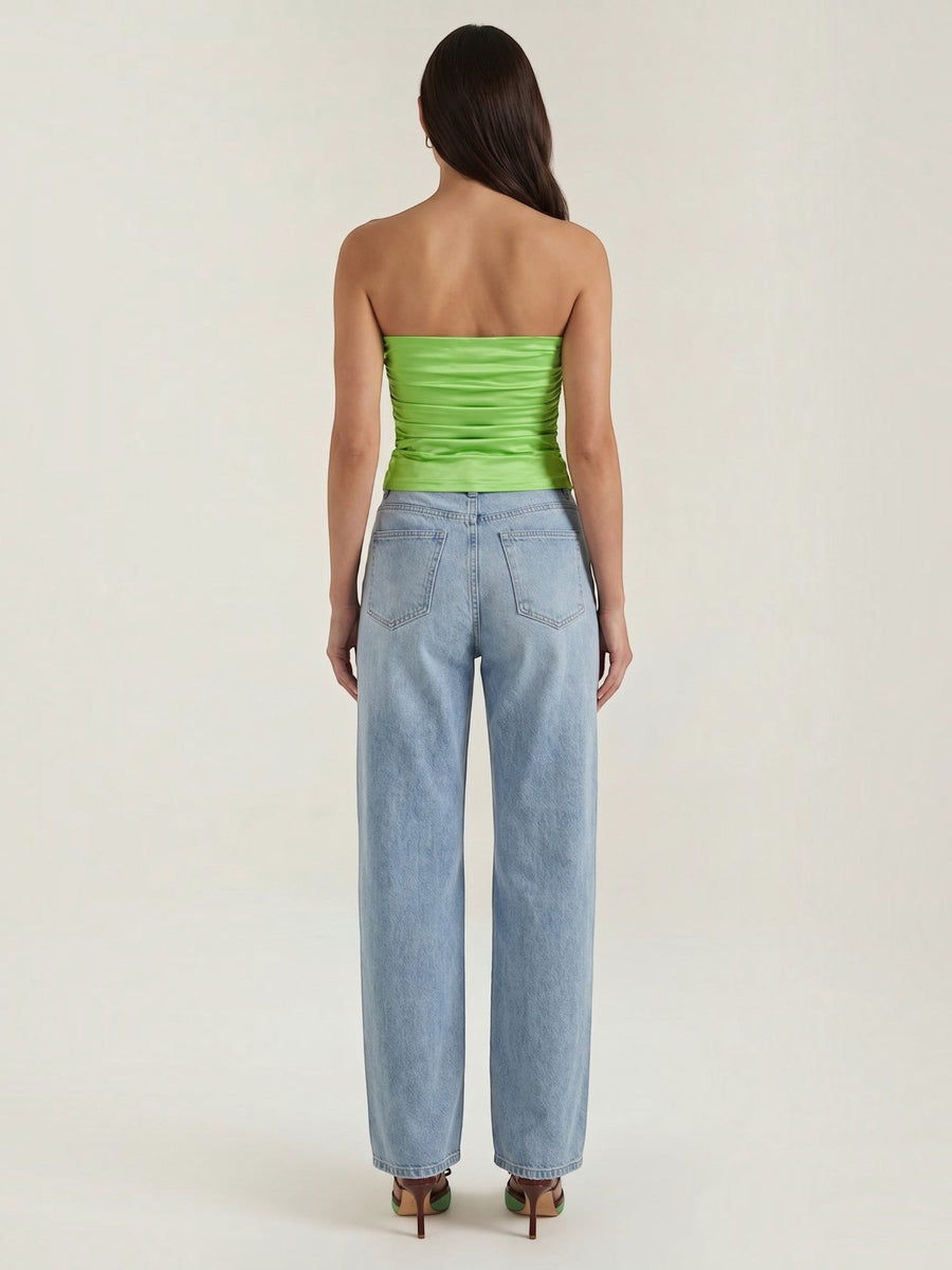 Guinevere Bandeau Top mit Raffung